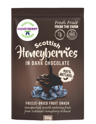 Freeze Dried Honeyberries in Luxury Dark Belgian Chocolate