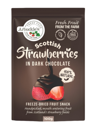 Freeze Dried Strawberries in Luxury Dark Belgian Chocolate