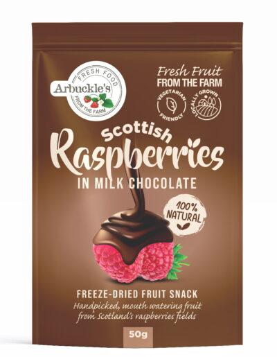Freeze Dried Raspberries in Luxury Milk Belgian Chocolate
