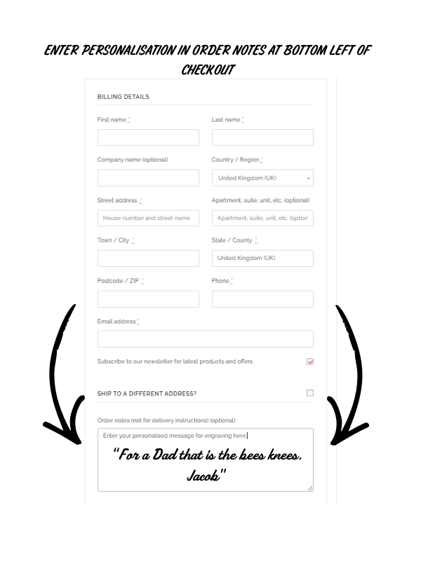 Personalised Engraving