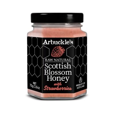 Local Blossom Honey with Strawberries