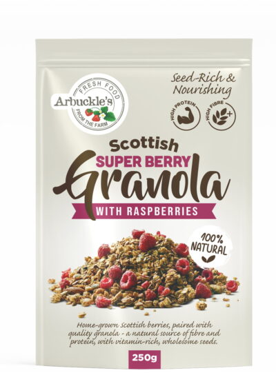 Super Berry Granola with Raspberries